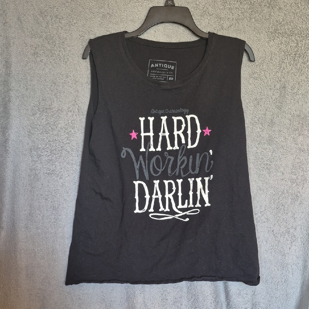 Antique Black Sleeveless Top